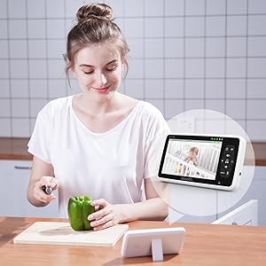 Baby Ollie “OllieWatch” 5" Video Baby Monitor – Crystal-Clear View & All-Day Peace of Mind
