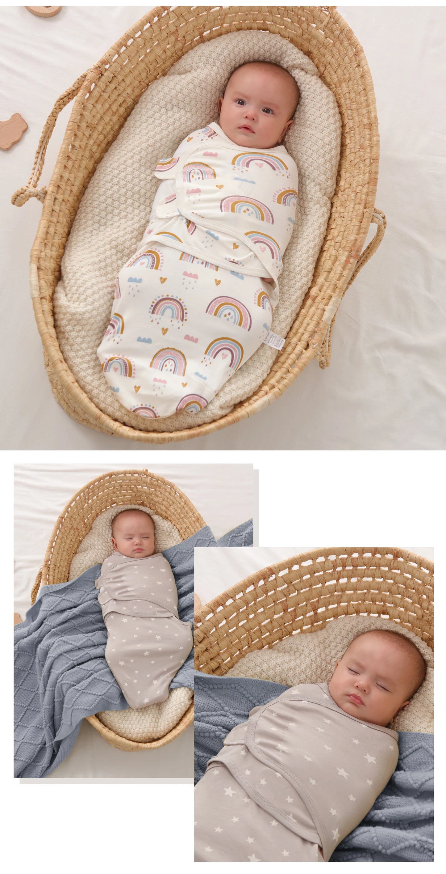Baby Ollie “SnuggleShell” Cotton Sleep Sack