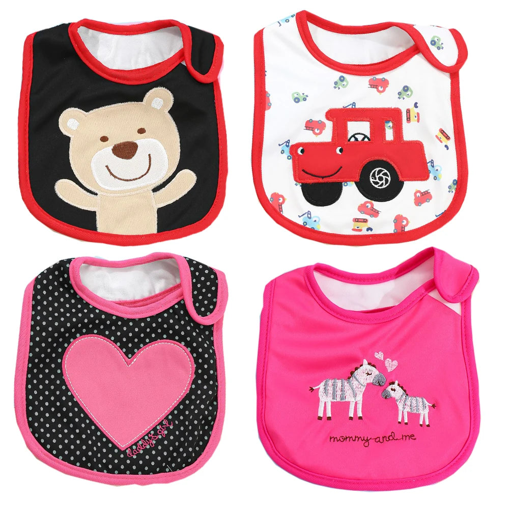 Baby Ollie “MealBloom” Waterproof Bib Set – 4 Pieces