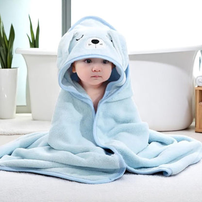 Baby Ollie “SnuggleTails” Cartoon Hooded Bath Towel