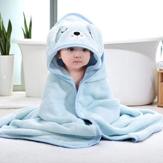 Baby Ollie “SnuggleTails” Cartoon Hooded Bath Towel