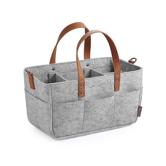 Baby Ollie "ToteNest" – Felt Diaper Caddy & Nursery Organizer