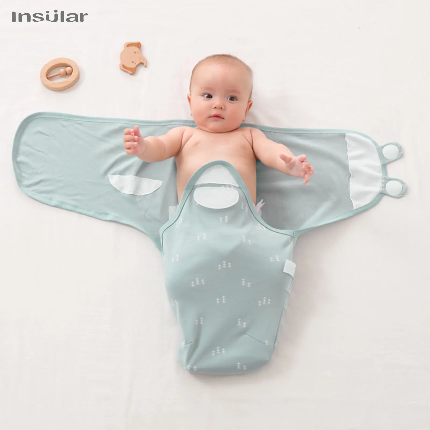 Baby Ollie “SnuggleShell” Cotton Sleep Sack